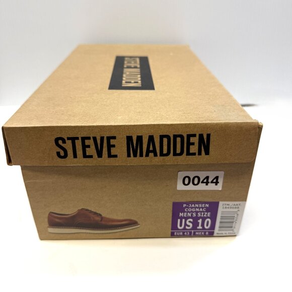 Steve Madden P-Jansen Cognac Dress Shoes | Men’s 10 | Brown - New With Box - Picture 8 of 8